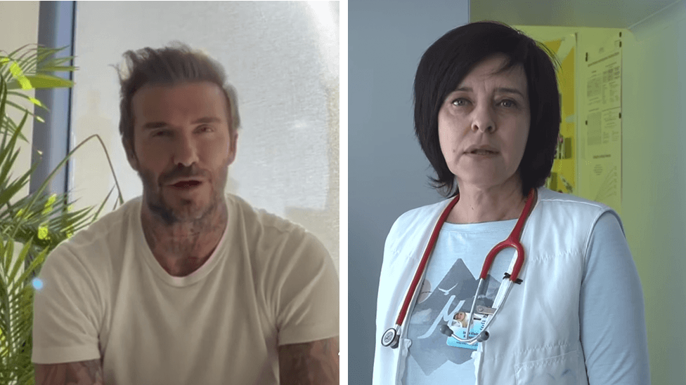 Beckham Hands Instagram Account to Ukrainian Doctor in Kharkiv. What Did His 71.5 Million Followers See?
