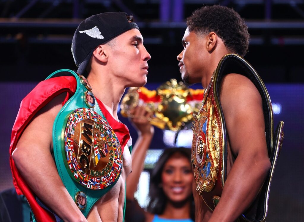 Undefeated Champions Shakur Stevenson, Oscar Valdez Face Off for Super Featherweight Titles