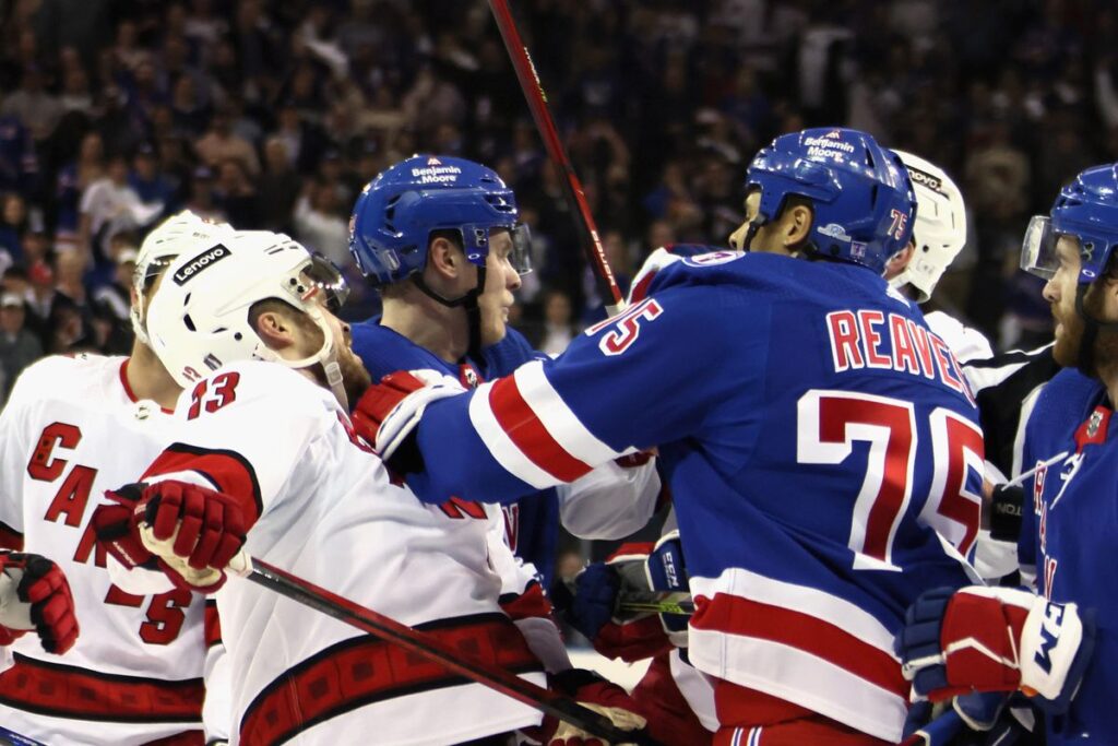 Stanley Cup Playoffs: Hurricanes Host Rangers in Game 5 with Series Tied at Two