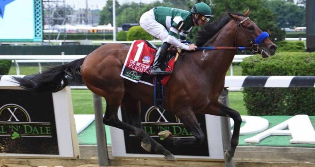 Slow Start? So What for Undefeated Flightline in His Met Mile Cruise