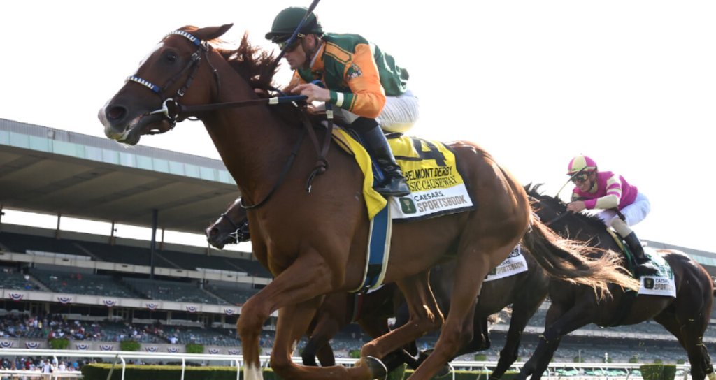 Classic Causeway Proves the Grass is Greener, Wins Belmont Derby