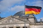 German flag at the Bundestag