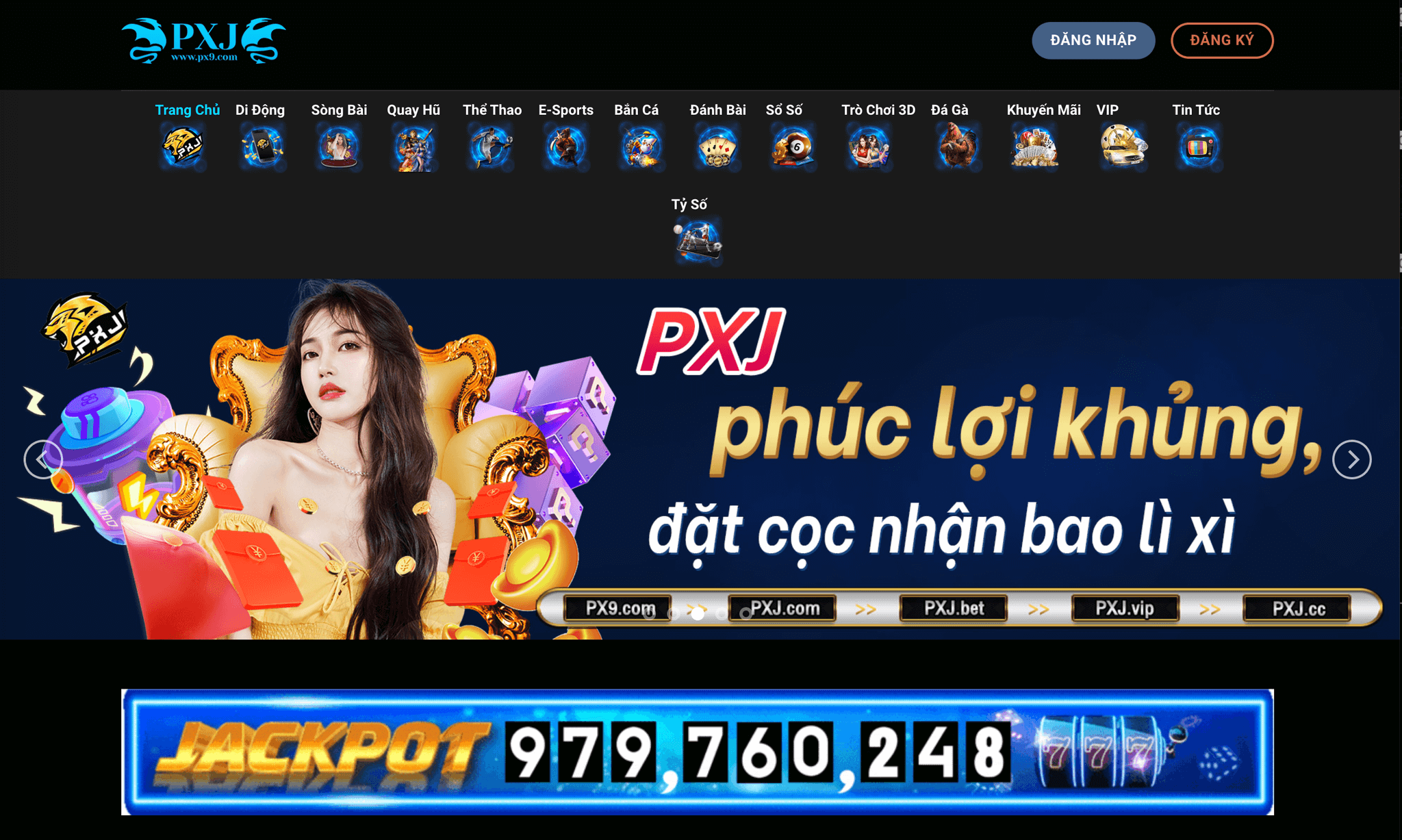 PXJ Việt Nam - Nhà cái uy tín hàng đầu trong lĩnh vực casino trực tuyến